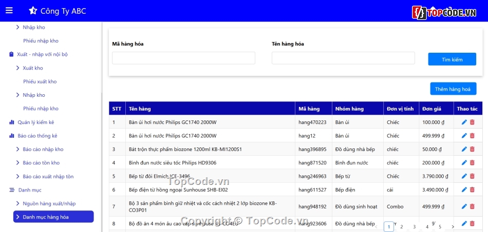 QUẢN LÝ KHO HÀNG,Reactjs,NodeJS,mongodb,firebase,redux